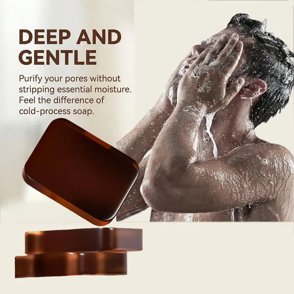 Men's Sandalwood 3-in-1 Handmade Soap – Face, Hair & Body Handmade Soap Bar Zpaxo