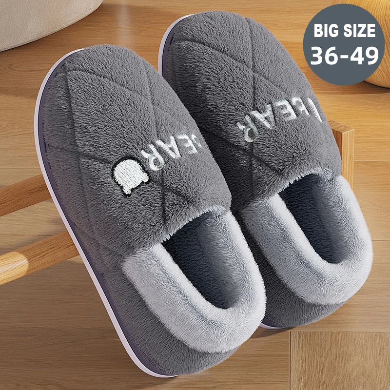 Fur Slippers Women Men Winter Furry Fashion Warm Ankles Plush Cozy