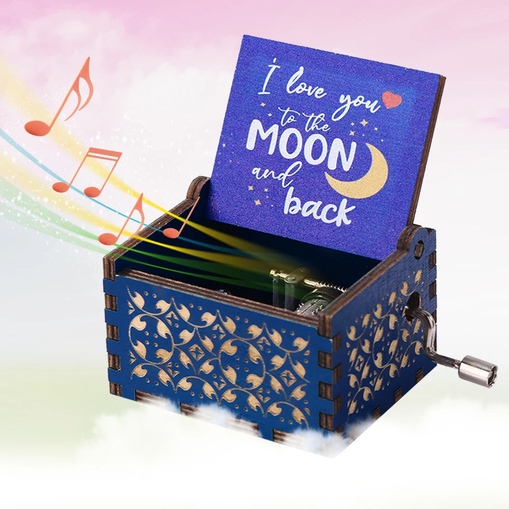 Wooden Desktop Decorations Creative Graduation Music Box Manual