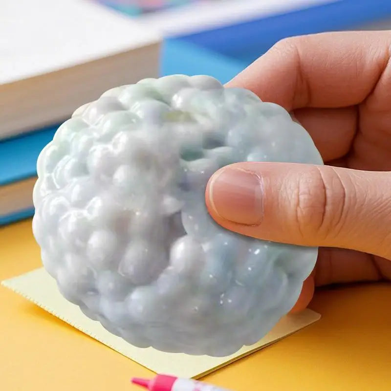 Stress Balls Soft Squish Noisy Ball Calming Fidget Toys Gem Sensory Zpaxo