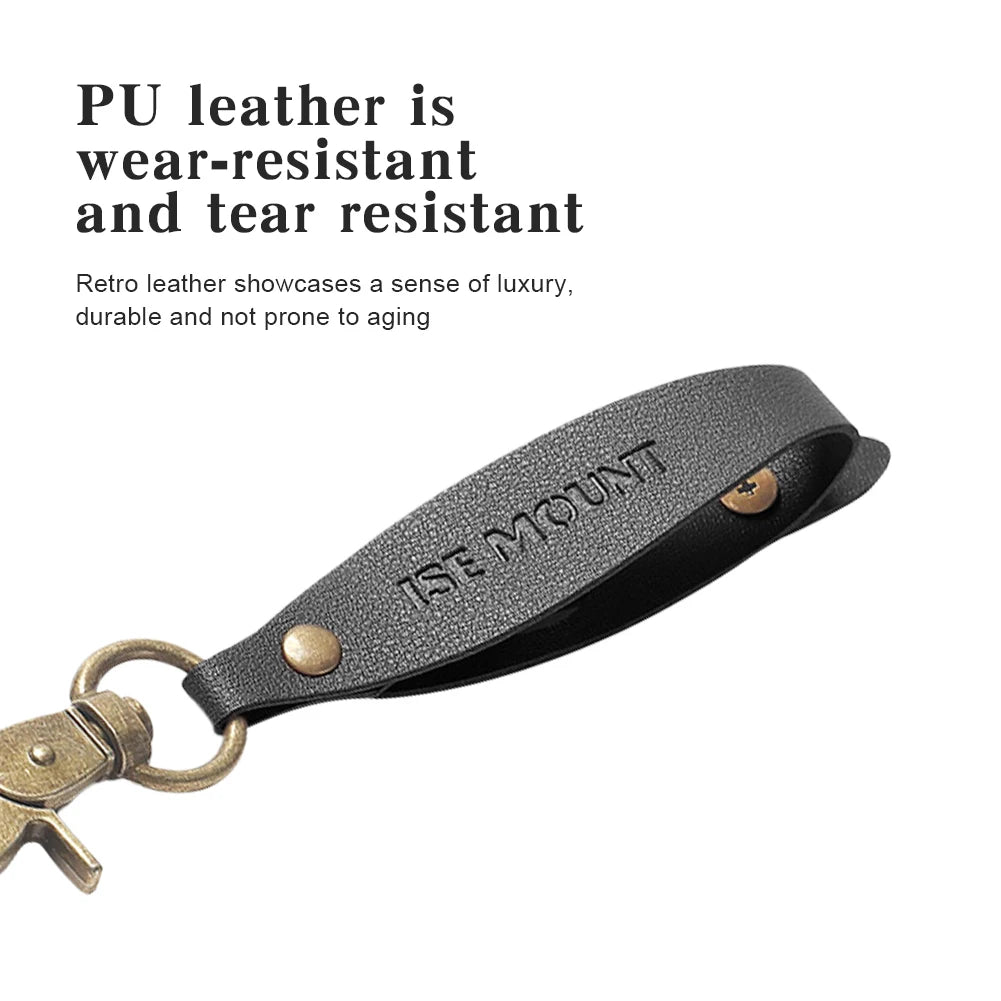 PU Leather Glove Storage Latch Clip Adjustable Mountaineering Buckle