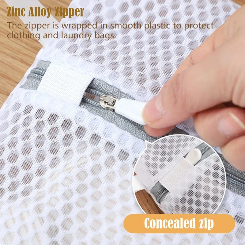 Honeycomb Mesh Laundry Bags for Delicates,Net Fabric Durable and Reusable Delicate Wash Bag Travel Organization Bag for Lingerie Zpaxo