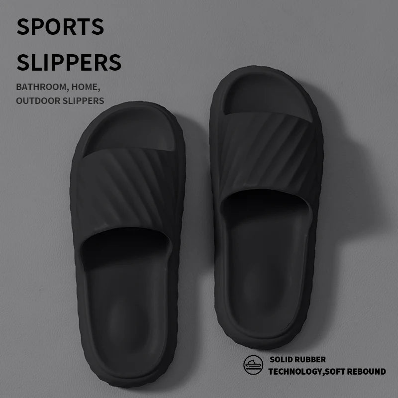 Platform Thick Bathroom Home Men Slippers Cloud Soft Sole Eva Outdoor
