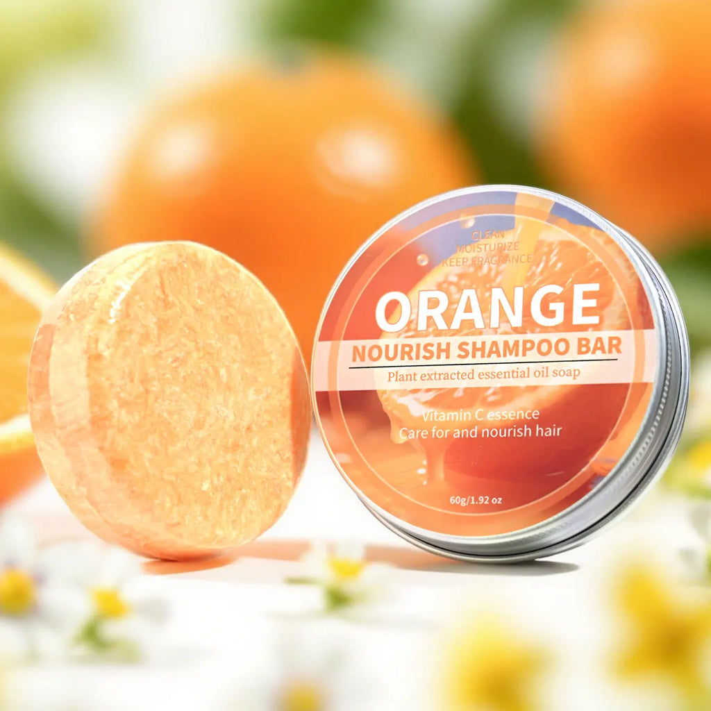 Sweet Orange Essential Oil Plant Shampoo Bar, Deep Cleaning Shampoo Soap, Handmade Soap, Fluffy Shampoo and Hair Care Soap Zpaxo