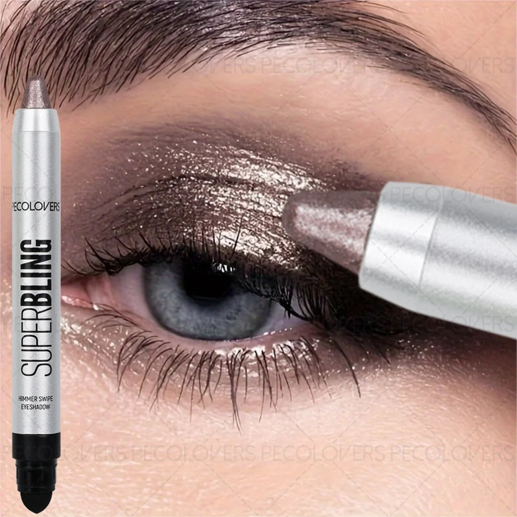 1PC Metallic Pearlescent Eyeshadow Stick, Smooth and Easy To Color, Waterproof, Brightens The Eyes with High-gloss Eyeliner Zpaxo