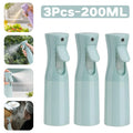 Continuous Spray Oil Spray Bottle Plastic Baking Oil Spray Bottle BBQ Cooking Garden Plant for Hair Salon Daily Moisturizing Zpaxo 3PCS-Upgrade-cyan