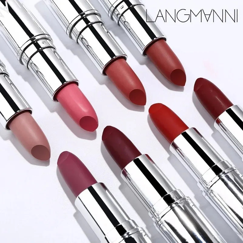 8 Colors Bullet Matte Lipstick Waterproof Long-lasting Velvet Lips