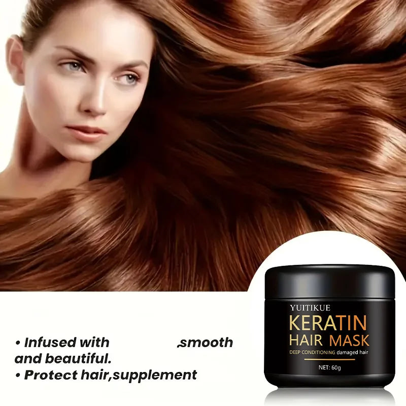 Keratin Hair Mask 60g – Deep Conditioning for Damaged Hair Keratin Hair Mask Zpaxo