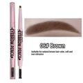 2 in1 Eyebrow Pencil 6 Colors Waterproof Eyebrow Tattoo Brush Long Lasting Eyebrow Pen Professional Cosmetics Makeup for Women Zpaxo 06
