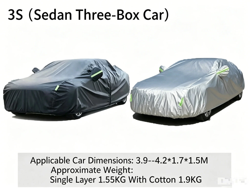 Car Protection Full Exterior All Vehicle Types Snow Cover Sunshade Zpaxo