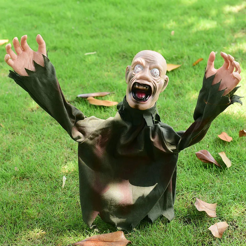 Halloween Voice-activated Pop-up Decor Plug-in Scary Jumping Ghost