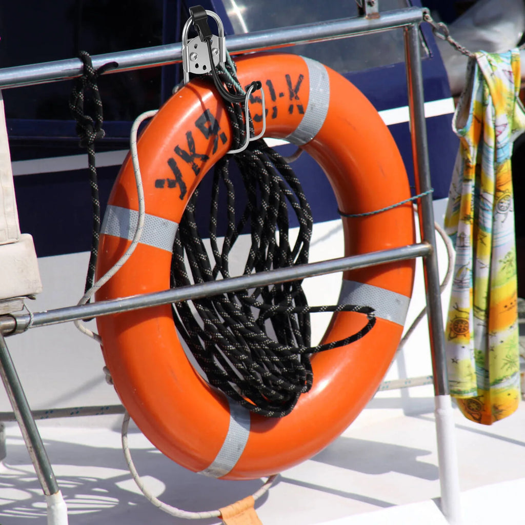 Horseshoe Life Buoys Swimming Ring Holder Boat Grade Stainless Steel 316 Ship Buoy Bracket Lifebuoy Bracket Durable Accessorie Zpaxo