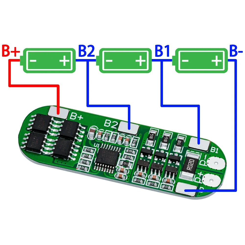 1PCS 3S 10A 12V Lithium Battery Charger Protection Board Module for 3pcs 18650 Li-ion Battery Cell Charging BMS 11.1V 12.6V NEW Zpaxo Battery Charger