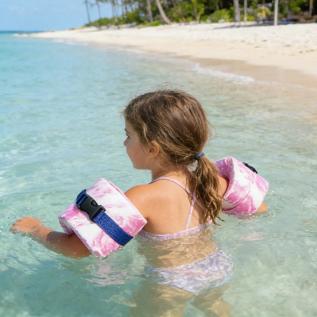 2-Pack Swim Aquatic Cuffs Kids Arm Floaties Adjustable High-density