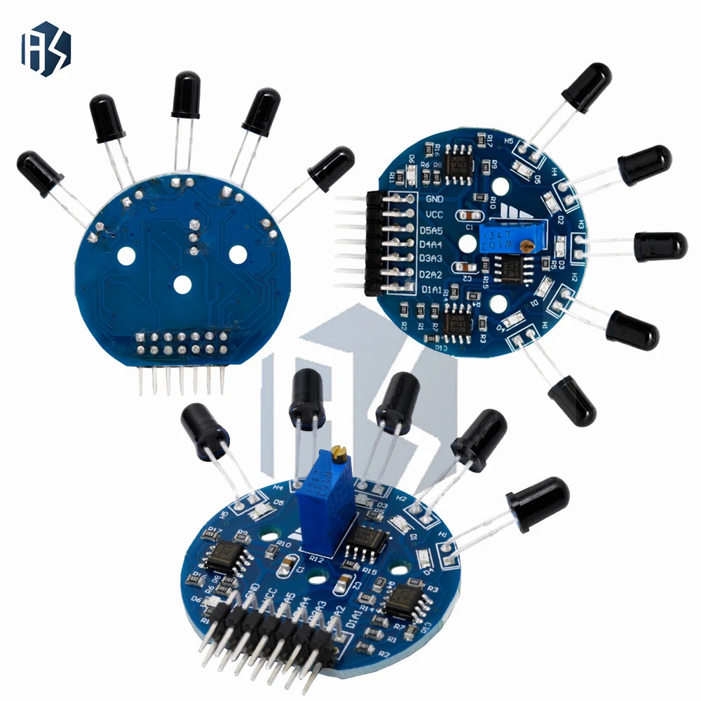Arduino 5 Channel Flame Sensor Board Analog Digital Dual Signal Zpaxo Default Title