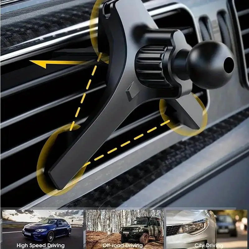 360 Rotation Car Air Vent Clip Ball Head Phone Holder Universal Zpaxo