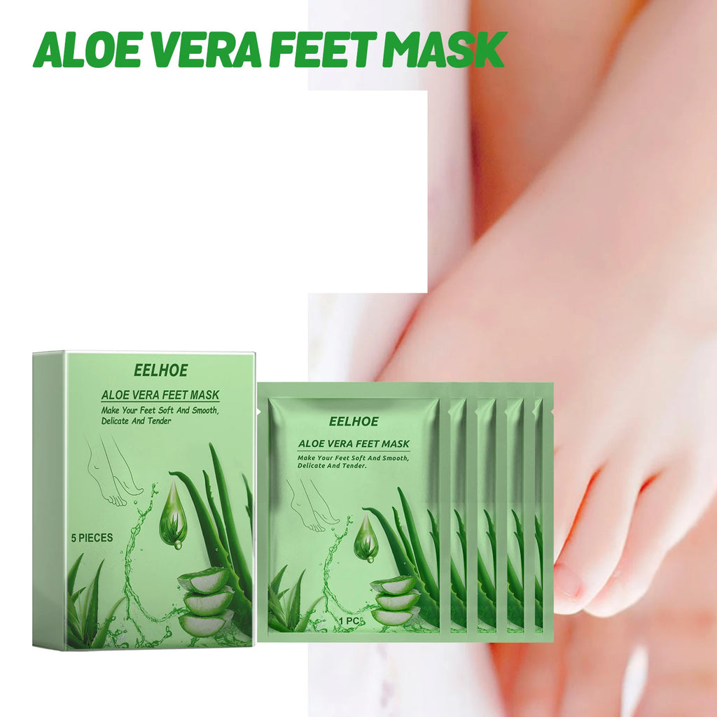 EELHOE Aloe Vera Foot Mask – Exfoliating Peel Sock for Smooth Feet Exfoliating Foot Mask Zpaxo