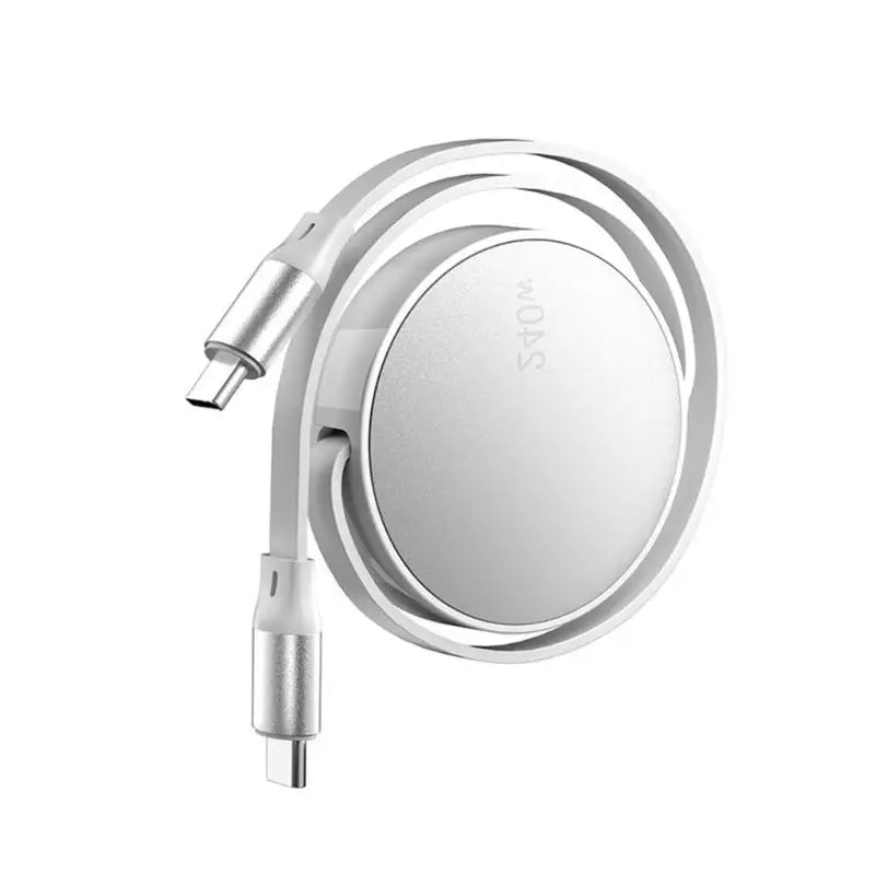 652F Double End USB C Retractable Cable 240W Fast Charging 480Mbps Zpaxo