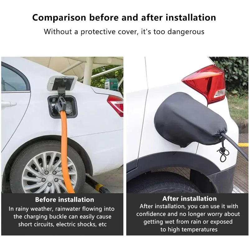 EV Charger Port Rain Cover – Waterproof Oxford Cloth Protector