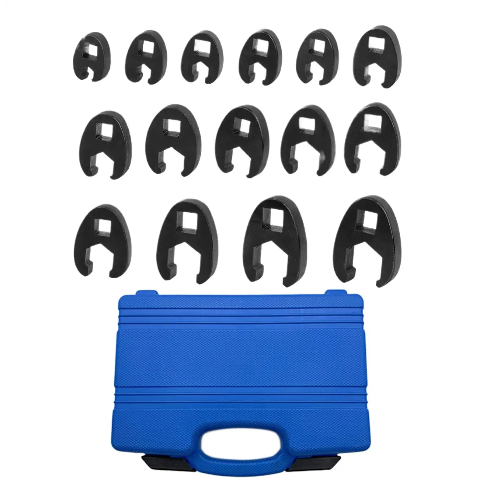15-Pc Crowfoot Wrench Set 8–32mm | Flare Nut & Ratchet Tool Kit Crowfoot Wrench Set Zpaxo