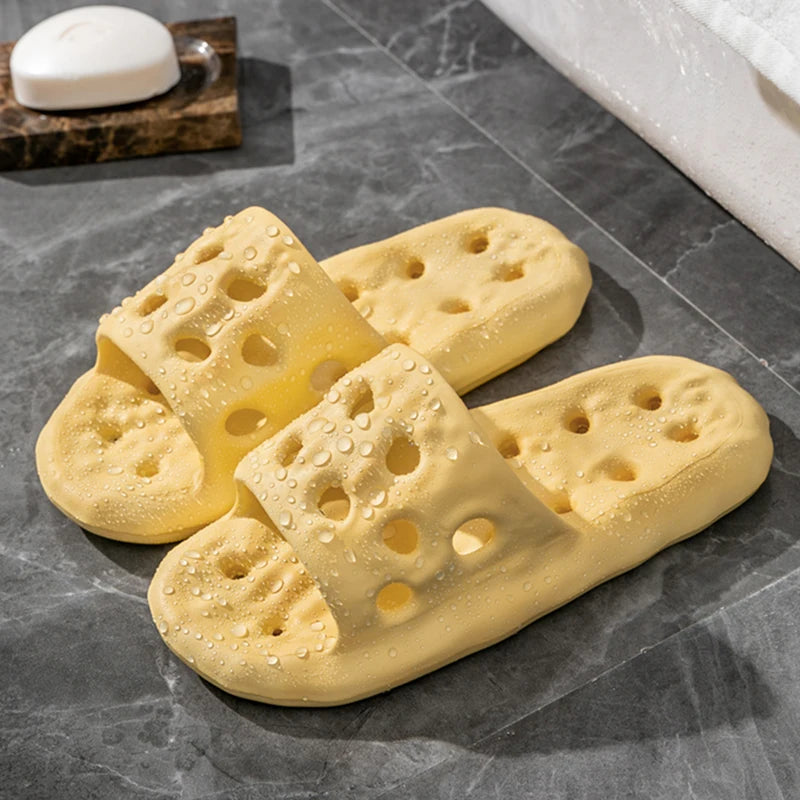 Women's Quick-dry Bathroom Slippers Home Use Summer Couple EVA Light Zpaxo YELLOW 36-37