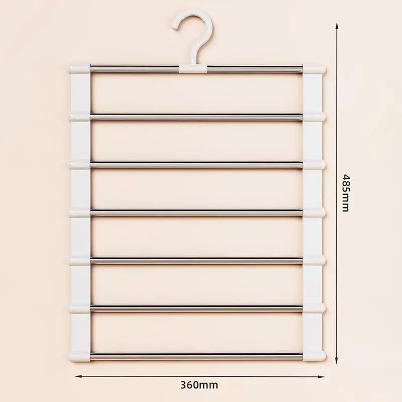 CMFoldable Multi-tier Trouser Rack Wardrobe Storage Organizer Space