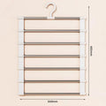 CMFoldable Multi-tier Trouser Rack Wardrobe Storage Organizer Space