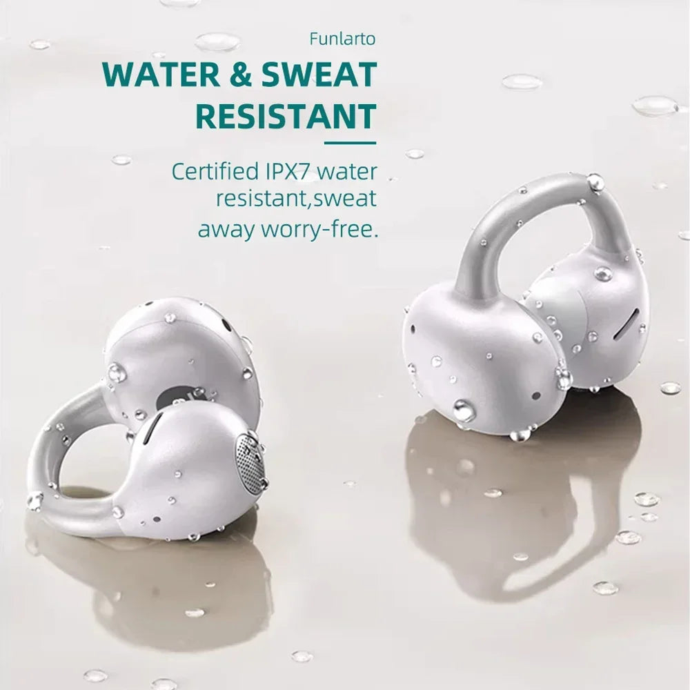 Open Ear Earbuds Bluetooth 6 0 Clip Lightweight Comfort Headphones