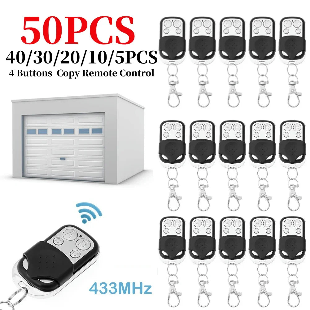 5 433MHz Smart Copy Duplicator Remote Control 4 Button Electric Zpaxo