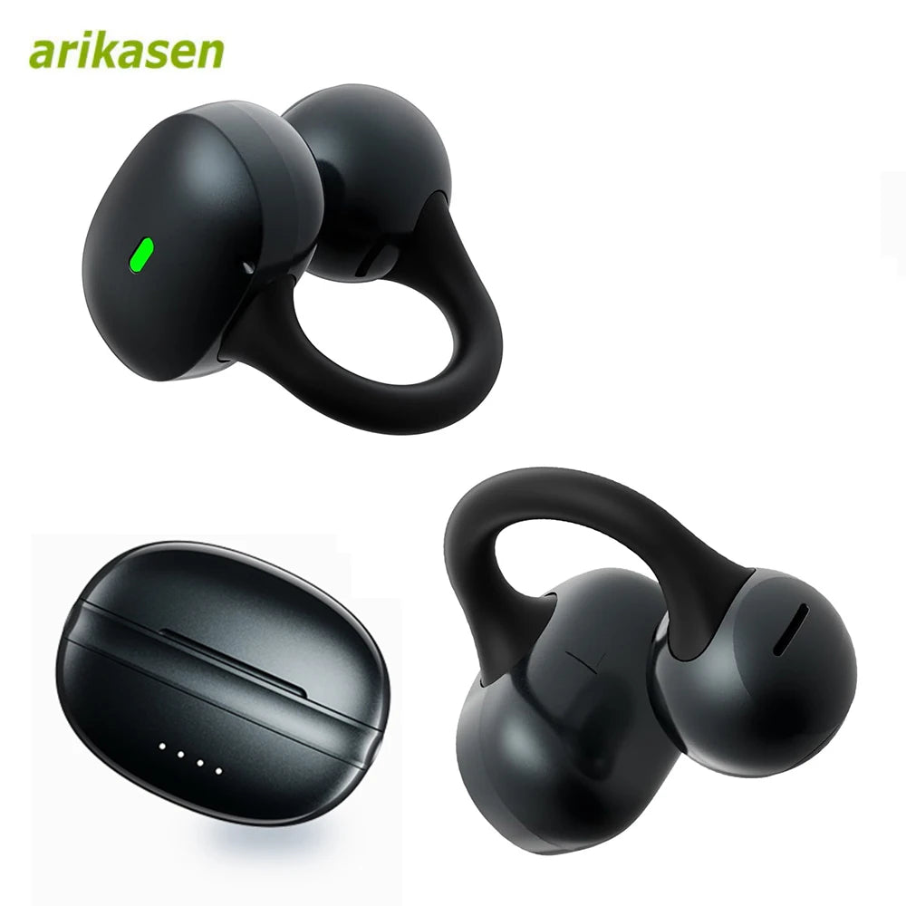 Clip Earbuds Bluetooth 6 0 Wireless Open Ear Headphones Clear Call