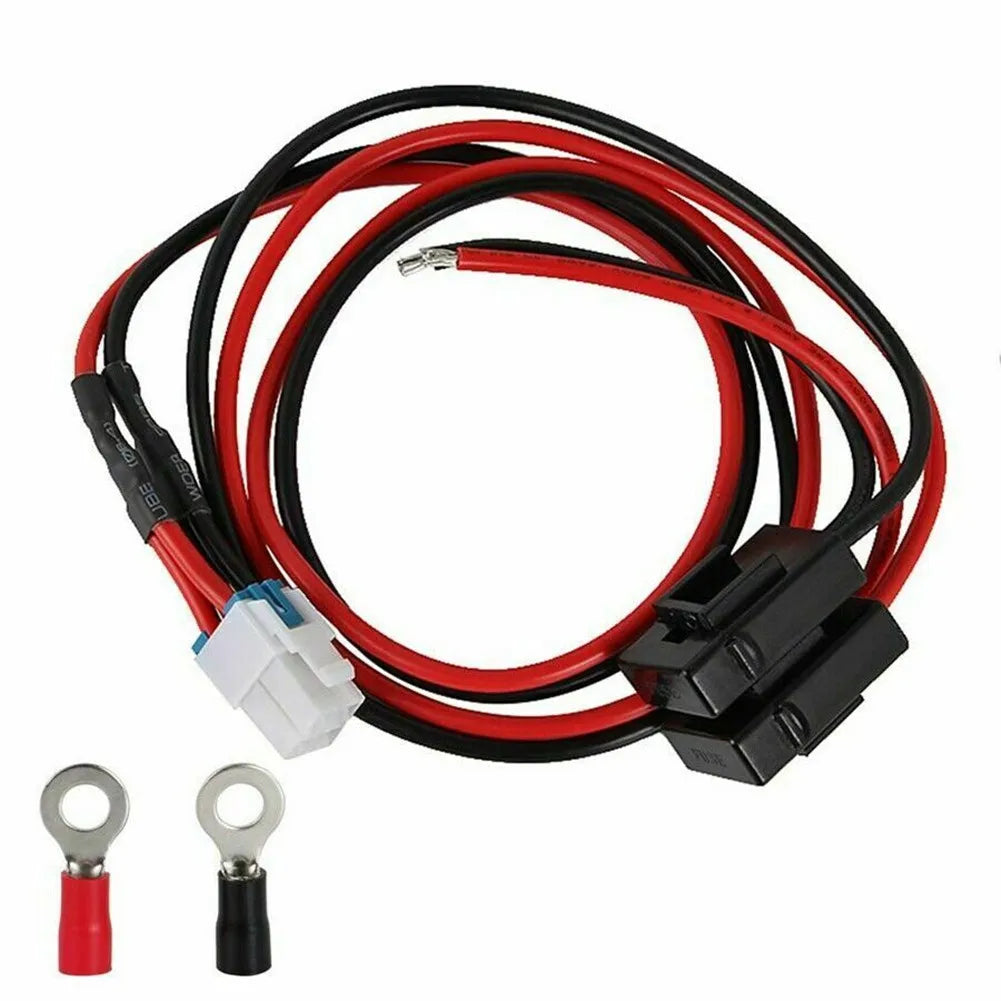 3 28ft 1m 12 14V 4 Pin 12AWG 30A Blade Fuse DC Power Cable Cord Yaesu