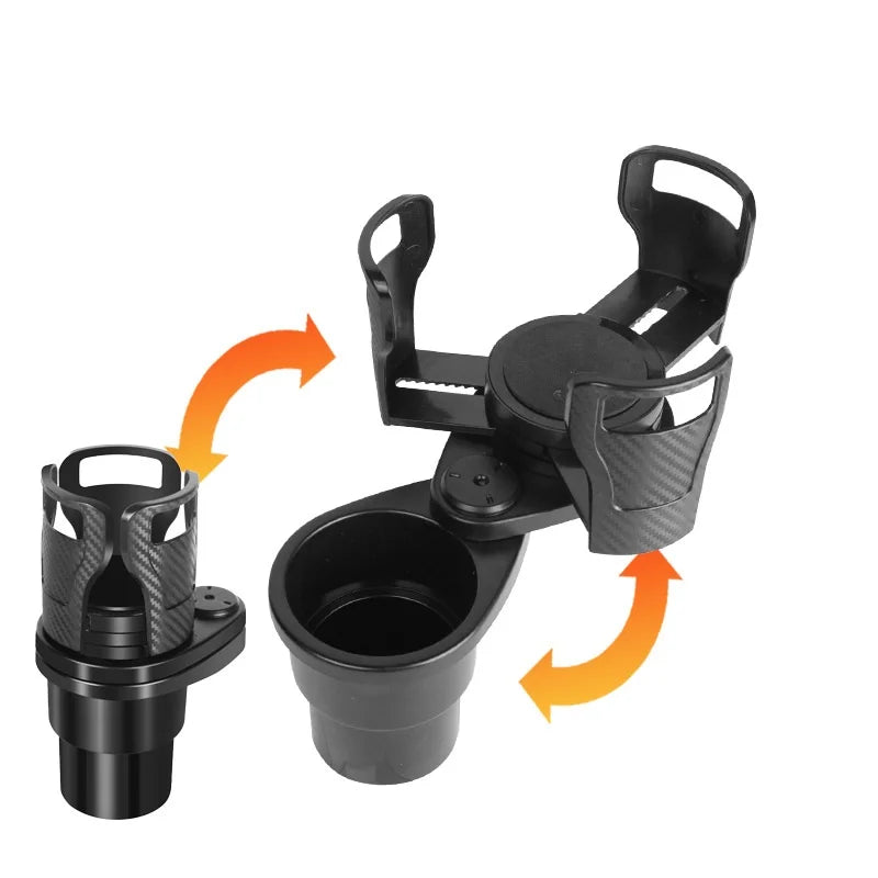 Center Console Beverage Rack Car Mounted Cup Holder Rotating