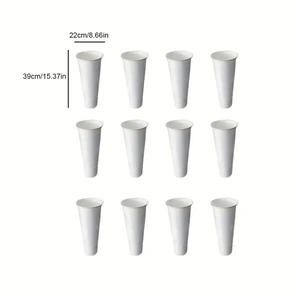 Plant Stand Tapered Buckets Large Capacity Plastic Planter Home Patio