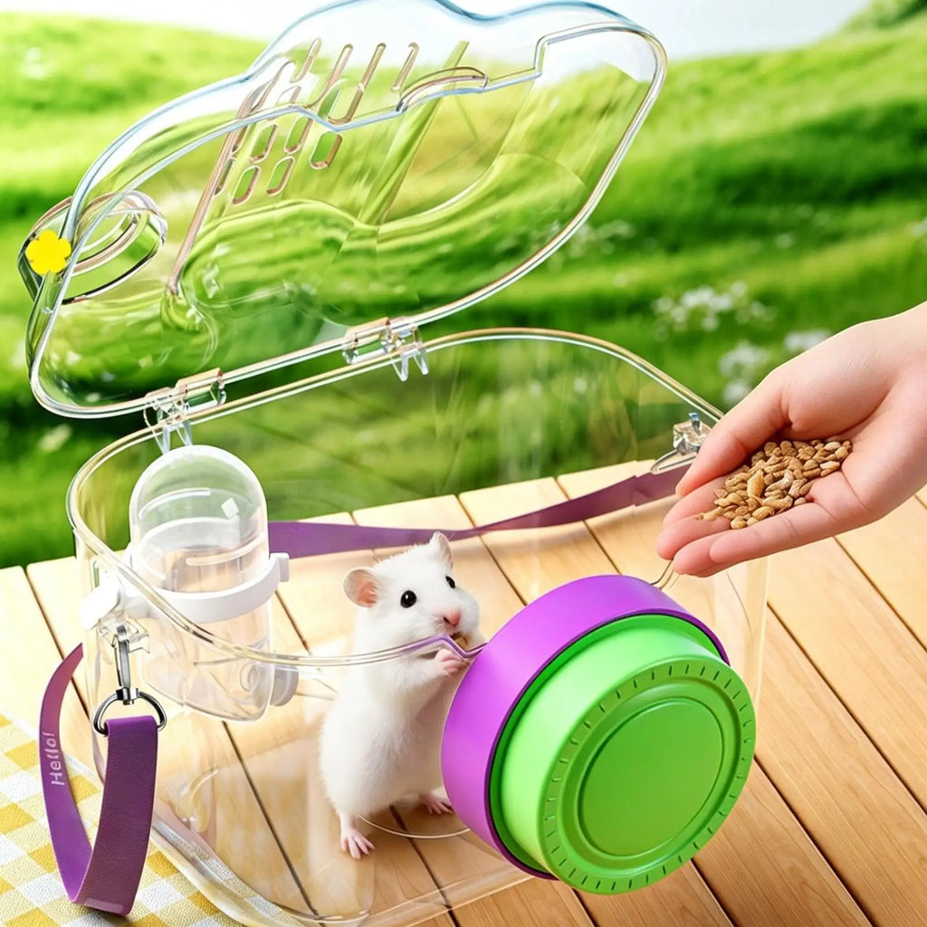 Carrier Small Animals Camera Shape Hamster Carrying Chinchilla Travel