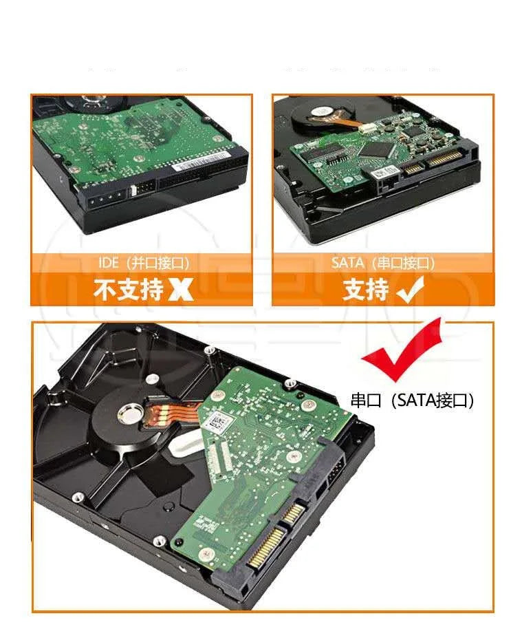 3.5 Inch USB 3.0 SATA External HDD Disk Hard Drive Enclosure Case Type-C External Storage Box Support Hard Drive Zpaxo