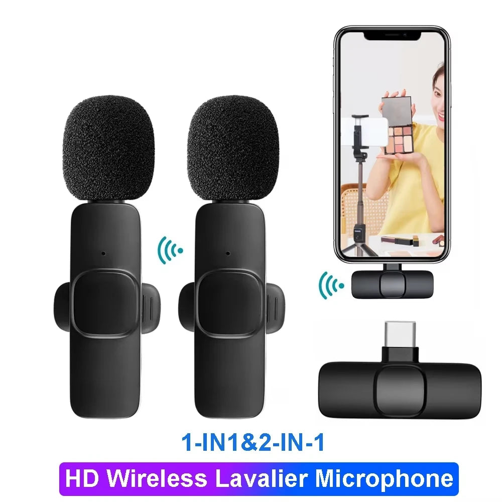 Wireless Lavalier Microphone Live Broadcast Game Mic Noise Cancelling Zpaxo