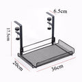 Under Desk Cable Management Tray – No-Drill Steel Organizer Cable Management Tray Zpaxo As Shown Black-L