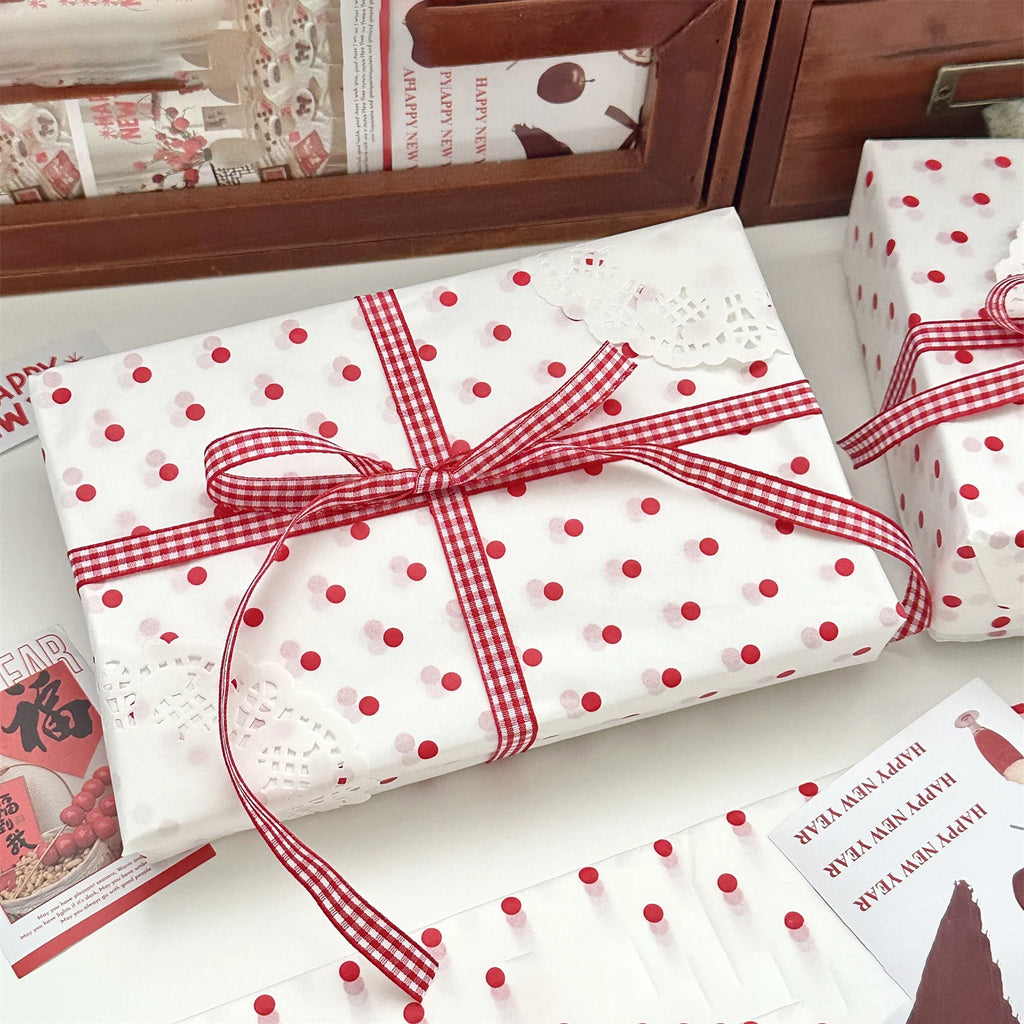 10-Pack Polka Dot Pearl Gift & Bouquet Wrapping Paper Sheets Gift Wrapping Paper Zpaxo