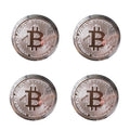 Gold Plated Bitcoin Coin – Collectible Crypto Metal Gift