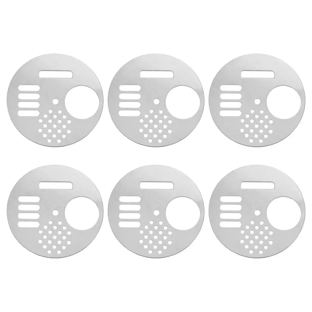 6Pcs Rotatable Beehive Entrance Gate Stainless Steel Round Hive Doors Beekeeping Equipment Entrance Disc Security Control Zpaxo