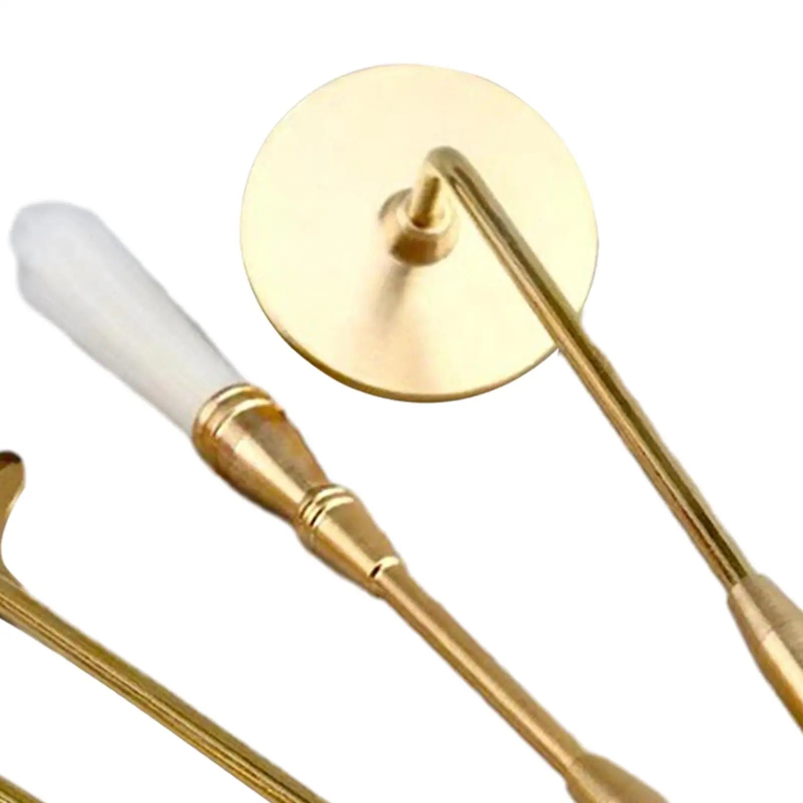 4-Piece Brass Incense Making Set – Ash Press, Spoon & Brush Incense Making Kit Zpaxo