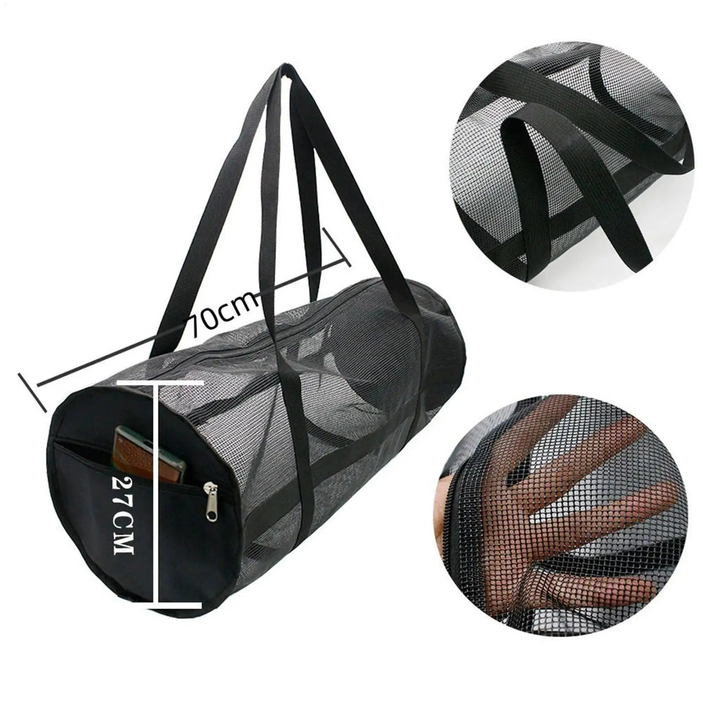 Foldable Mesh Swim Bag – Large Beach & Dive Gear Bag | Zpaxo Mesh Sports Bag Zpaxo