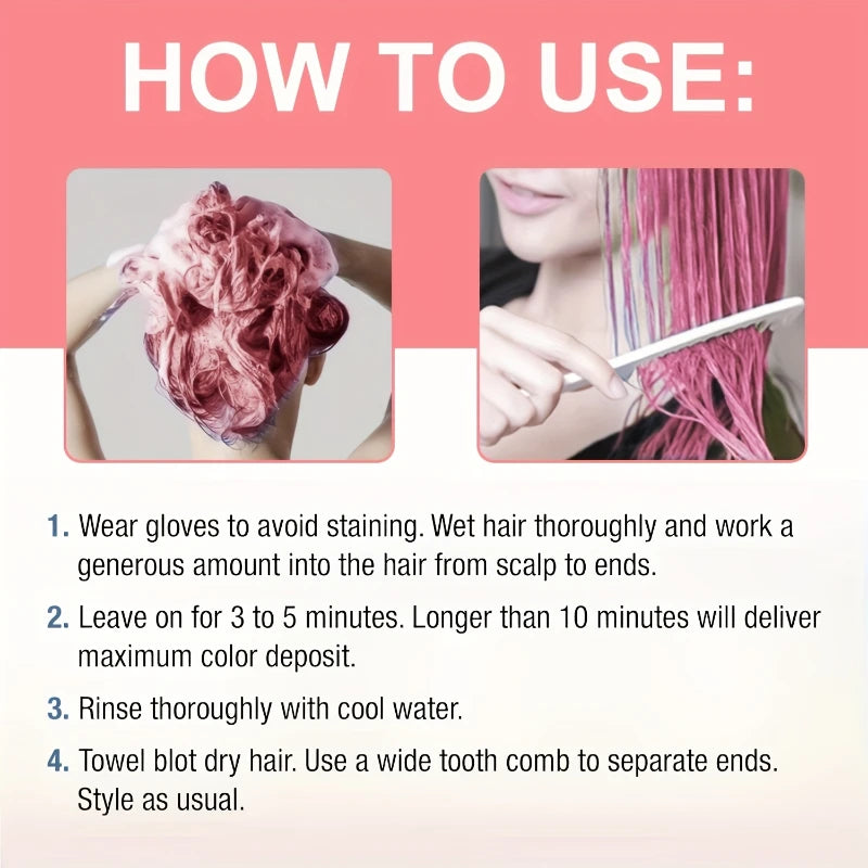 Color-protecting Shampoo Pink Setting Locking Care Enhance Retention Zpaxo