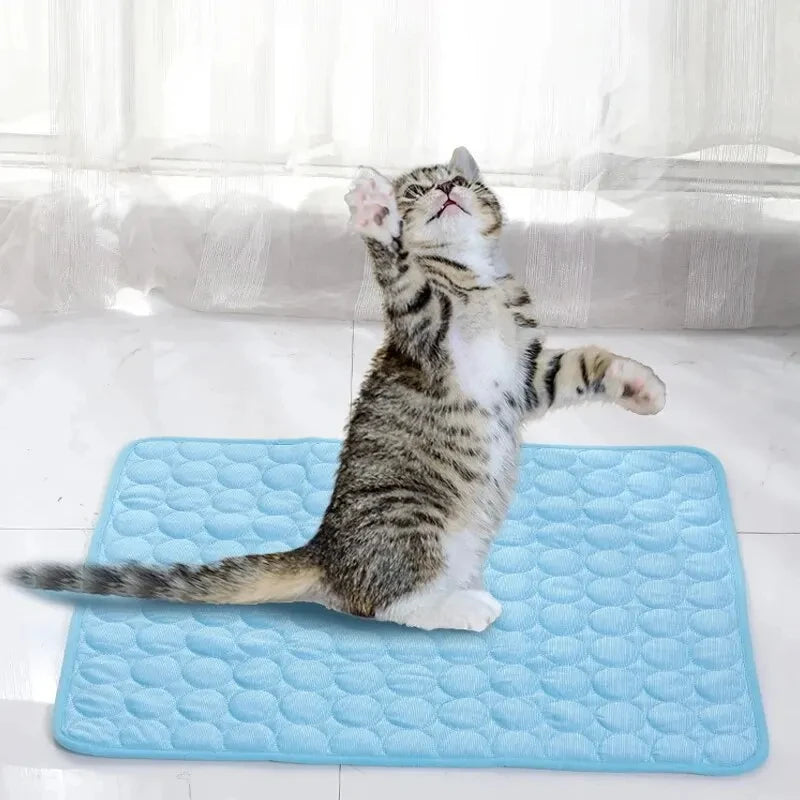 Pet Ice Mats Summer Cat Dog Sofa Nest Bed Cooling Sleeping Pad Small Zpaxo