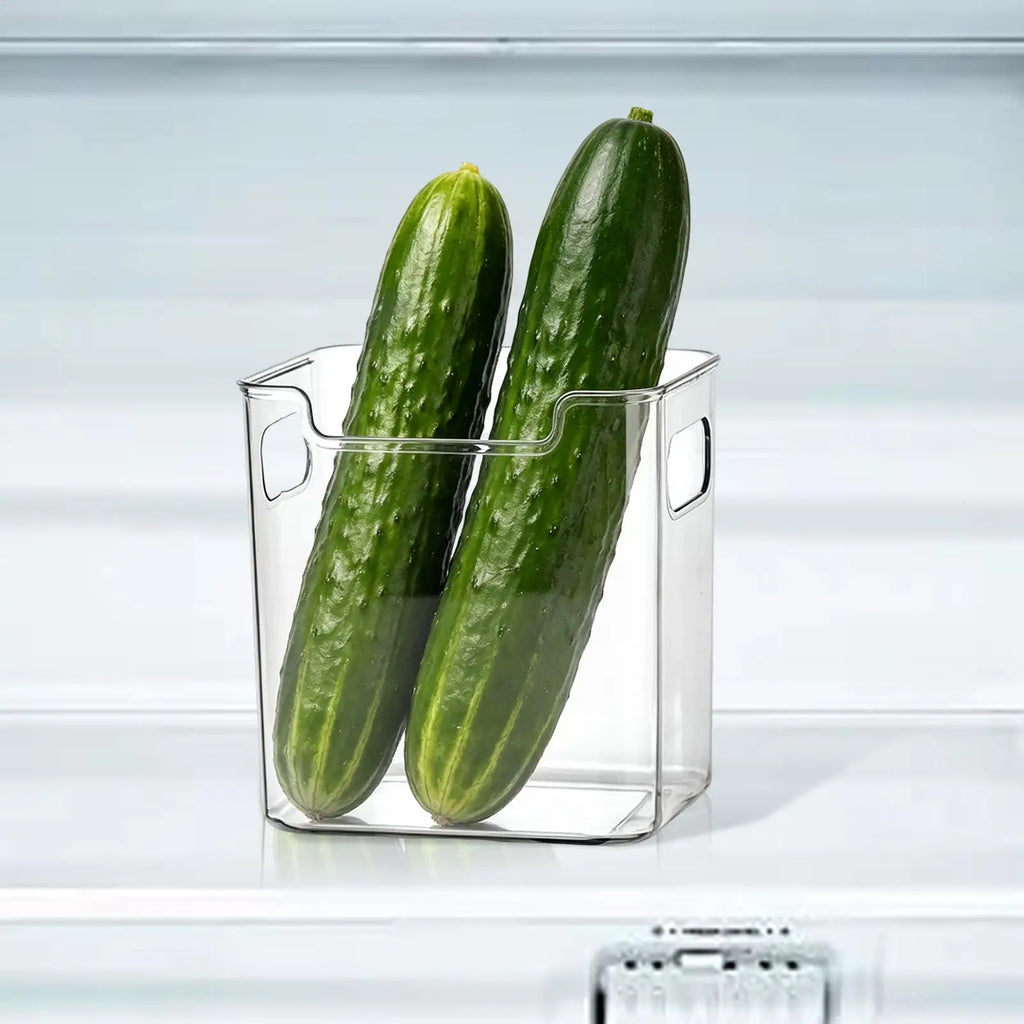 Refrigerator Bins Handles Clear Door Containers Organizer Kitchen