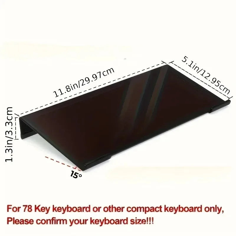 Acrylic Keyboard Stand Compact Desktop Lifter Mini Durable Clear