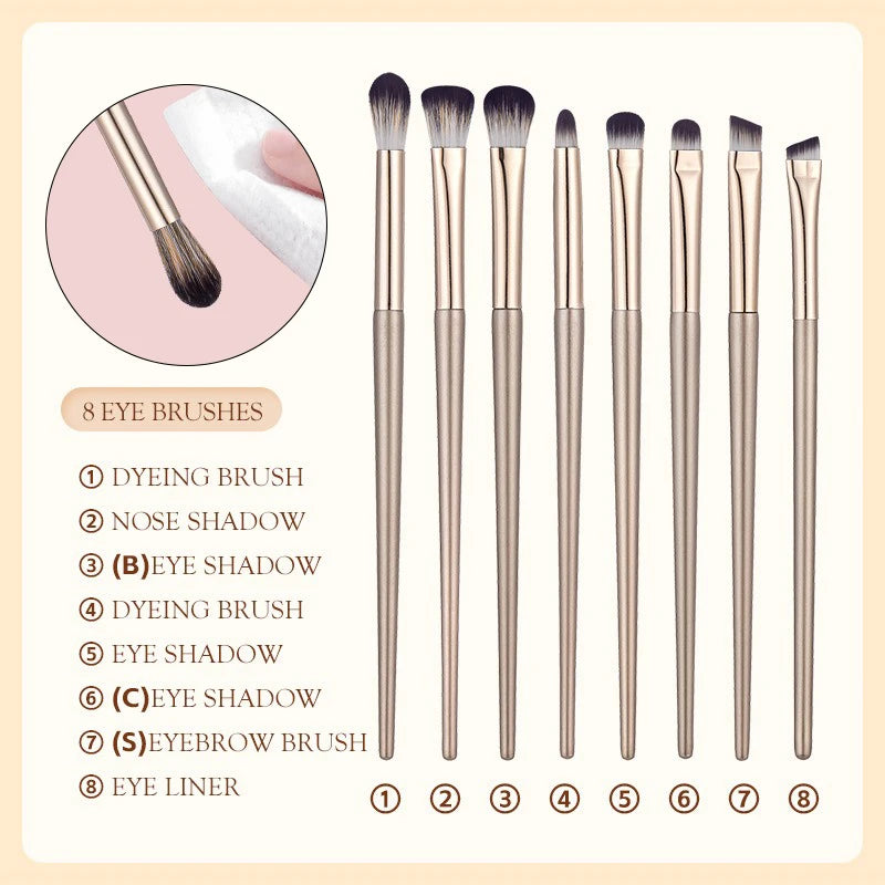 5/8/10/13/15pcs Professional Makeup Brushes Tools Set Gold Make Up Brush Tools Kits for Eyeshadow Eyeliner Cosmetics Brushes Zpaxo