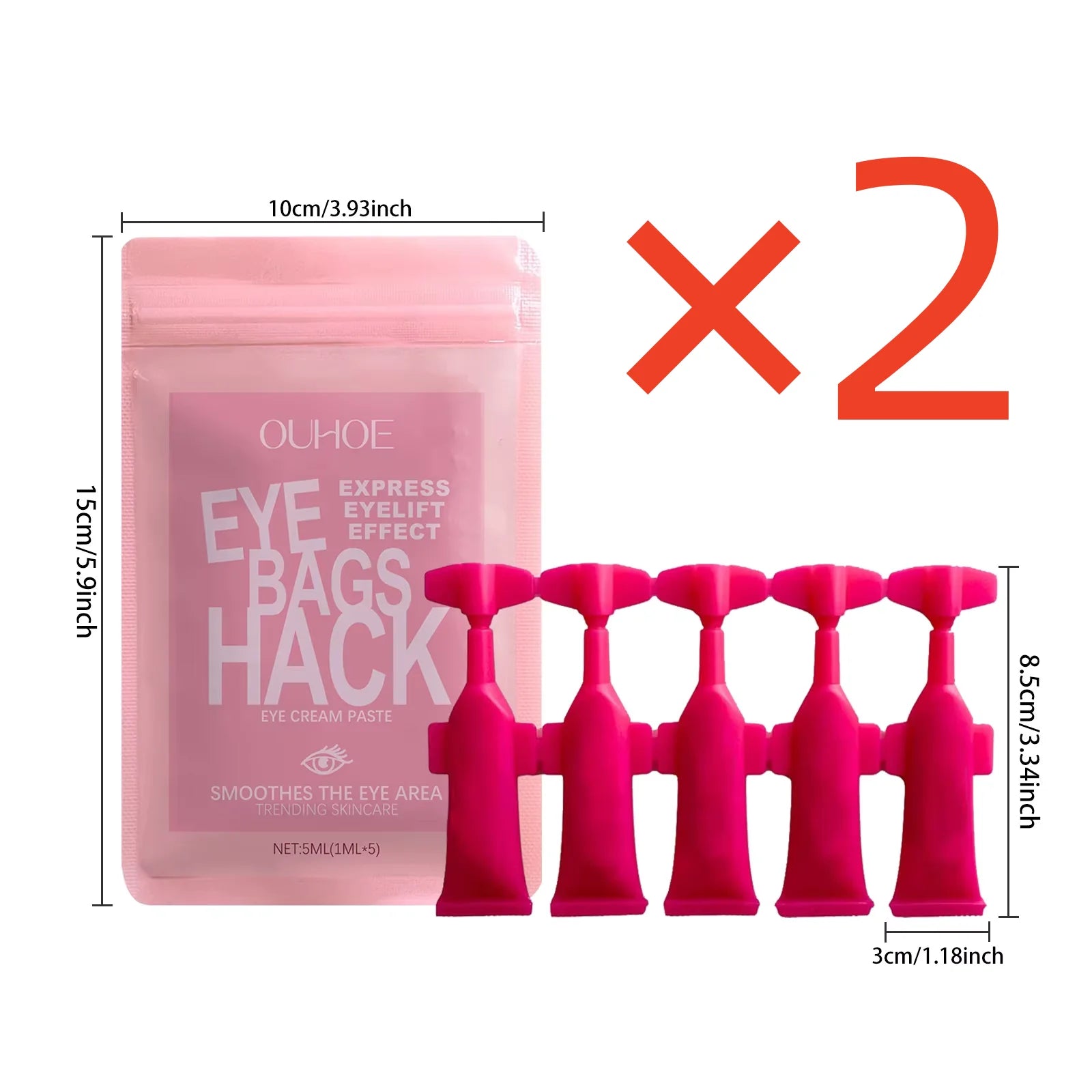 Anti-Wrinkle Eye Cream – Hydrating & Firming Fine Line Cream Anti-Wrinkle Eye Cream Zpaxo 10ml in bag