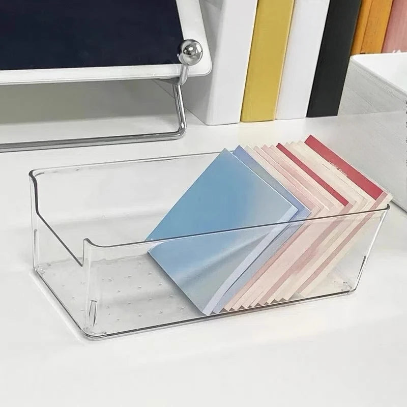 Multifunctional Transparent Storage Box Durable Office Desk Medicine