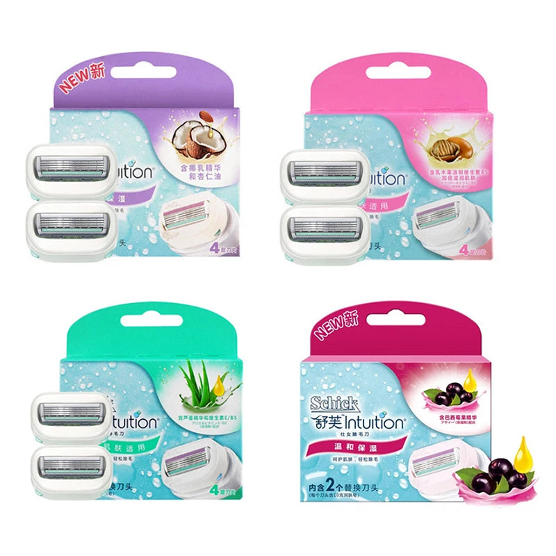 Women Hair Shaving Safe Blades Schick Intuition Natural Sensitive Zpaxo